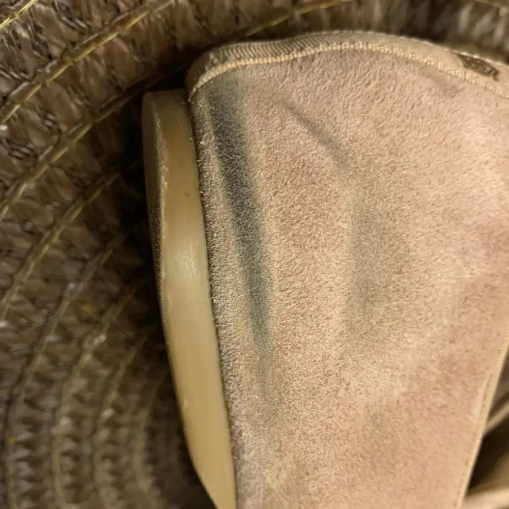 Birdies Ballet Flats Golden Oak Suede The Starling Almond Toe Slip-On Shoes 11